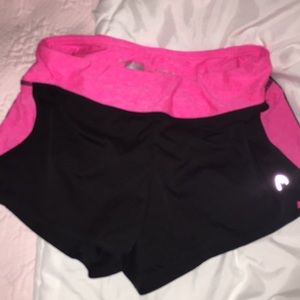 Super cute pink and black sports/tennis “shorts